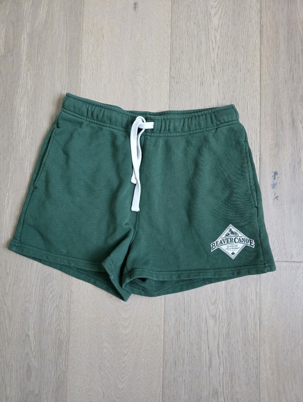 Roots Beaver Canoe Women's Athletic Drawstring Shorts S Limited Edition